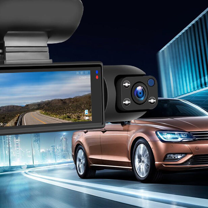 Skanto | 🚗📹Bilkamera med 170° vidvinkel og 1080p dobbeltobjektiv
