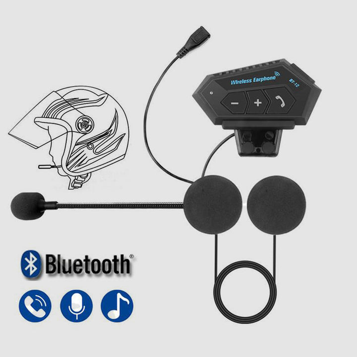 Skanto | BT12 Motorsykkelhjelm Bluetooth Hodesett