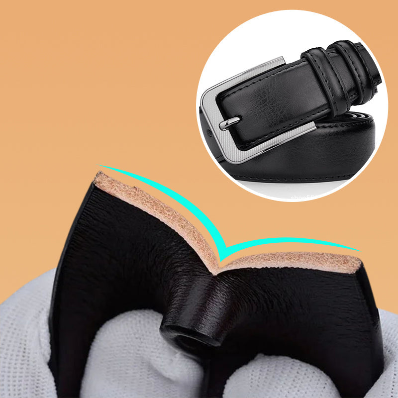 Skanto | Holdbar Vintage Motemessing Pin Spenne PU Belte