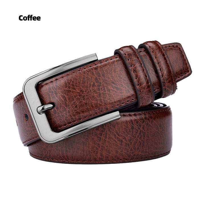 Skanto | Holdbar Vintage Motemessing Pin Spenne PU Belte