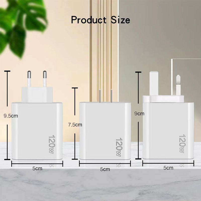 Skanto | 120W Hurtiglader med 5 porter⚡