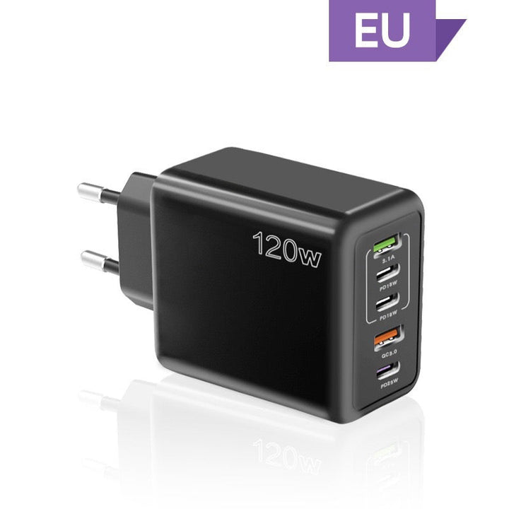 Skanto | 120W Hurtiglader med 5 porter⚡