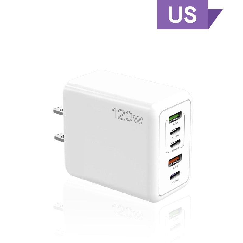 Skanto | 120W Hurtiglader med 5 porter⚡