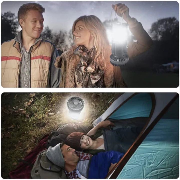 Skanto | 2-i-1 Eventyr Sollys & Bærbar Vifte
