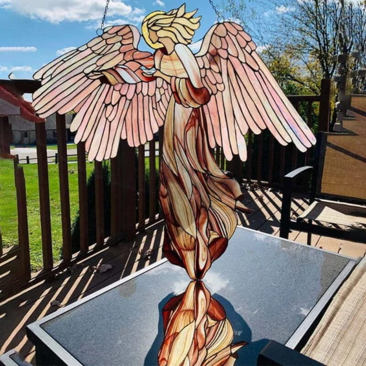 Skanto | Elegant skytsengel-dekorasjon i akryl til hagen