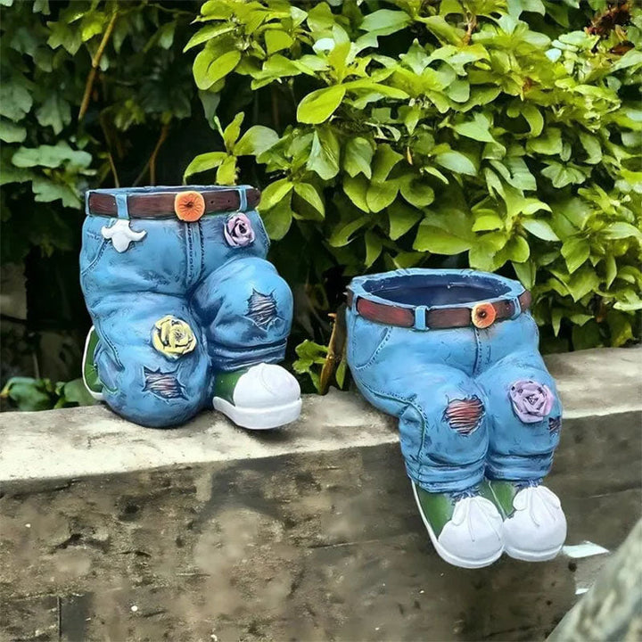 Skanto | Kreativ 3D-jeansformet blomsterkrukke