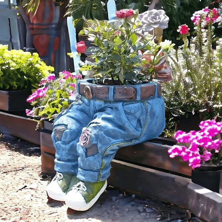 Skanto | Kreativ 3D-jeansformet blomsterkrukke