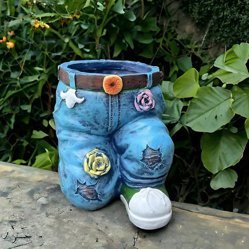 Skanto | Kreativ 3D-jeansformet blomsterkrukke