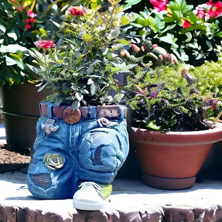 Skanto | Kreativ 3D-jeansformet blomsterkrukke