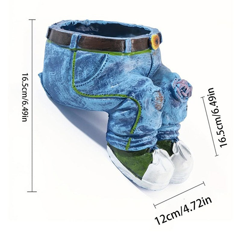 Skanto | Kreativ 3D-jeansformet blomsterkrukke