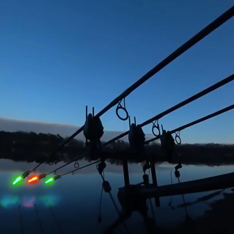 Skanto | LED-lys for fiskestang med ringeklokke