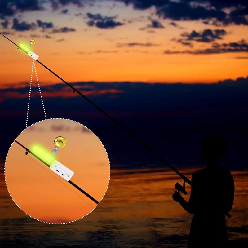 Skanto | LED-lys for fiskestang med ringeklokke