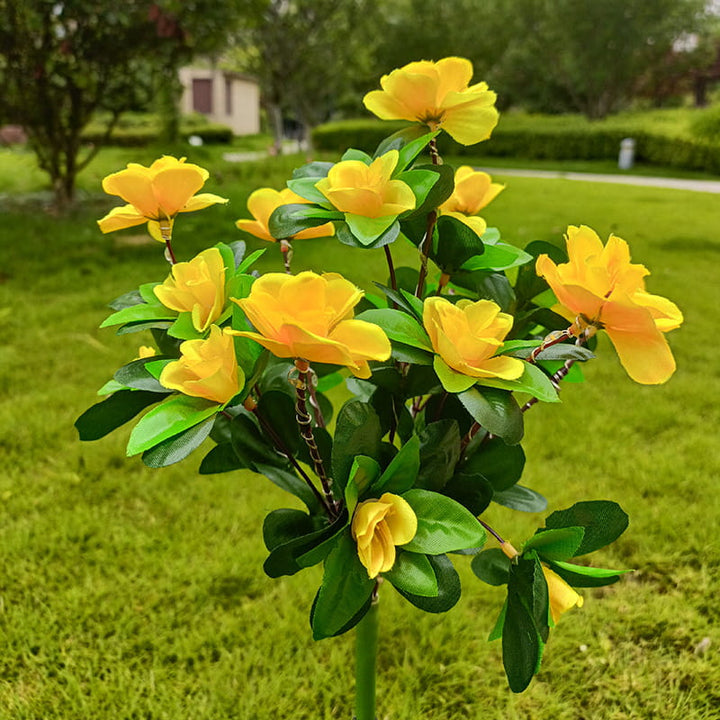 Skanto | Solcellelampe med simulert azalea blomster og jordspett