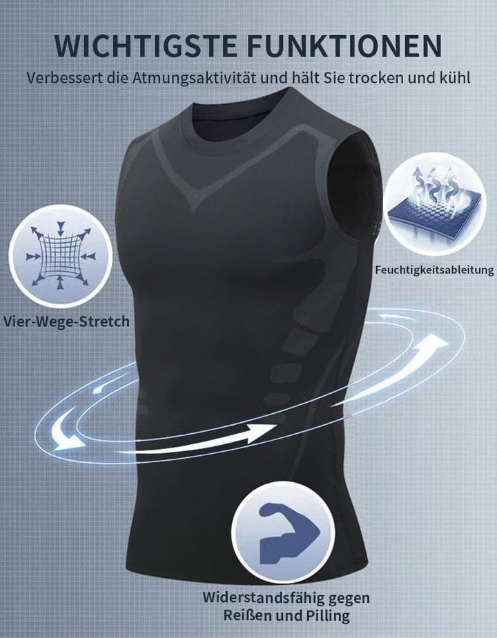 Skanto | 🔥2024 Ny versjon Ionic Shaping ermeløs skjorte uten ermer