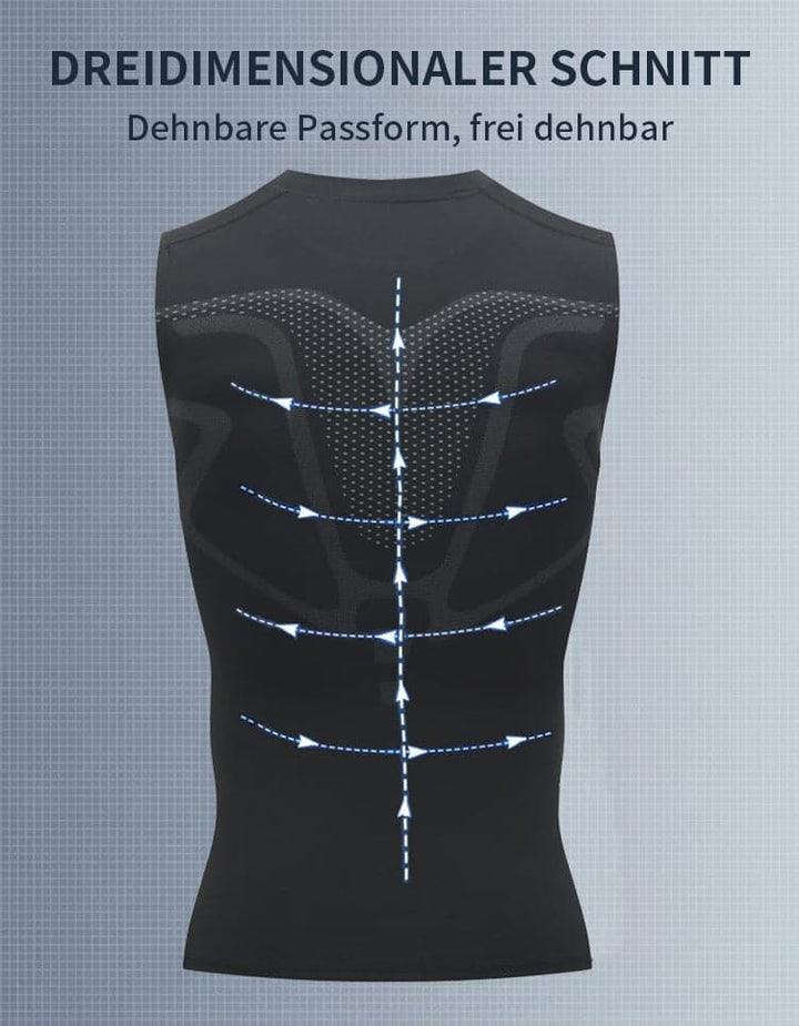 Skanto | 🔥2024 Ny versjon Ionic Shaping ermeløs skjorte uten ermer