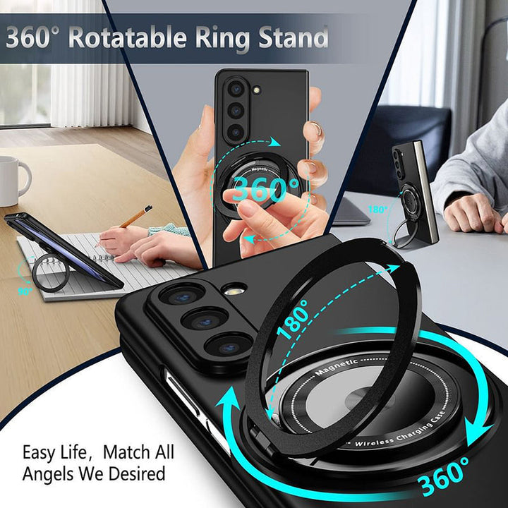 Skanto | Magnetisk telefonveske med 360° roterende stativ for Samsung Z fold & flip 6/5/4/3