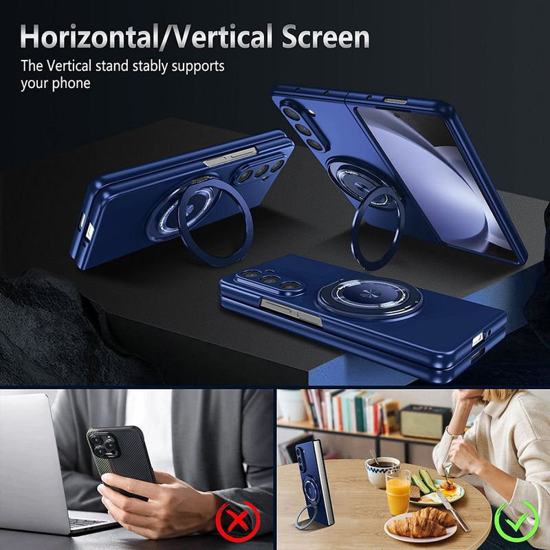Skanto | Magnetisk telefonveske med 360° roterende stativ for Samsung Z fold & flip 6/5/4/3