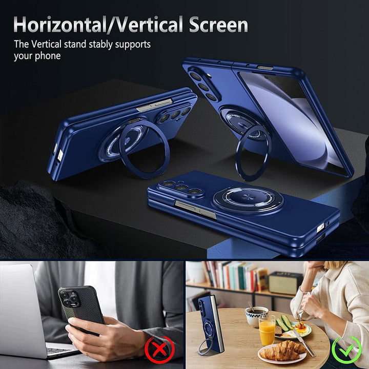 Skanto | Magnetisk telefonveske med 360° roterende stativ for Samsung Z fold & flip 6/5/4/3