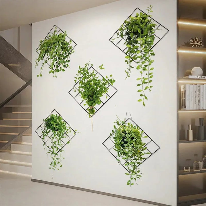 Skanto | 🌵3D-veggklistremerke med grønn plante