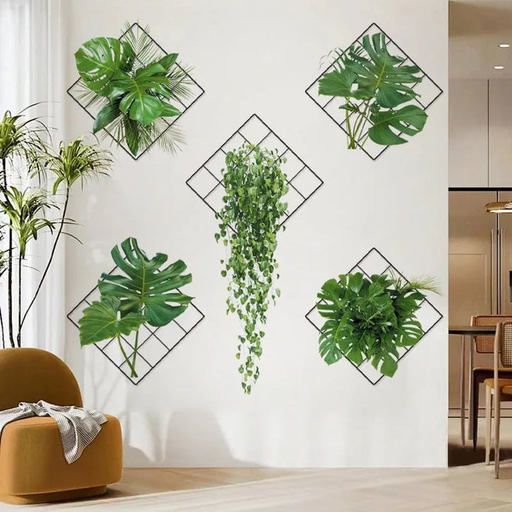 Skanto | 🌵3D-veggklistremerke med grønn plante