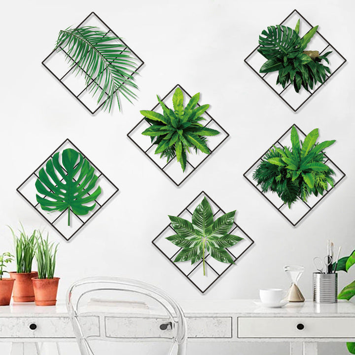 Skanto | 🌵3D-veggklistremerke med grønn plante