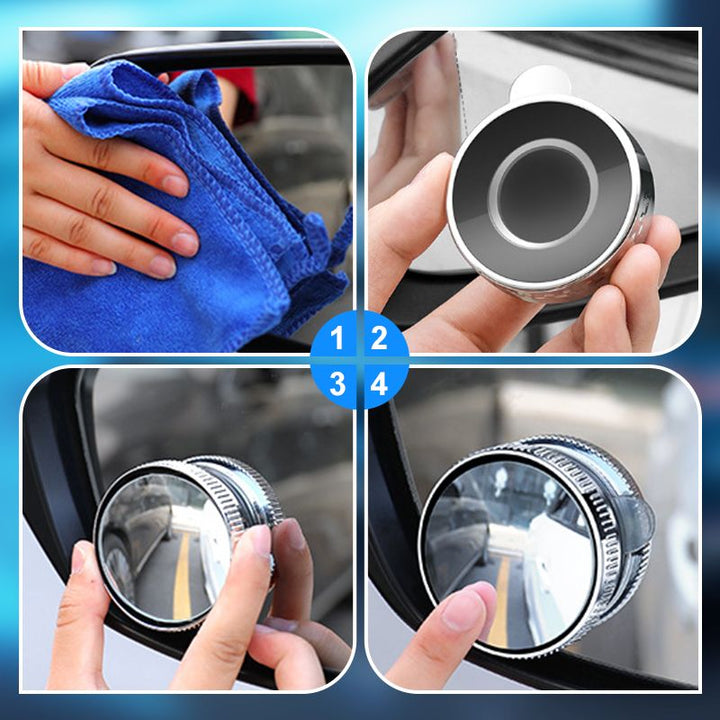 Skanto | 2 stk sugekopp-speil for blindsone i bil