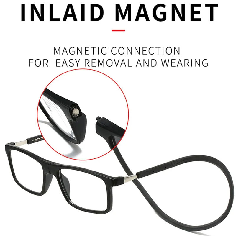 Skanto | Magnetisk Nakke Henging Anti-Tap Anti-Blått Lys Lesebriller