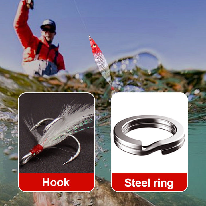 Skanto | Realistisk 3D flytende fiskebait sett med 3 krokker