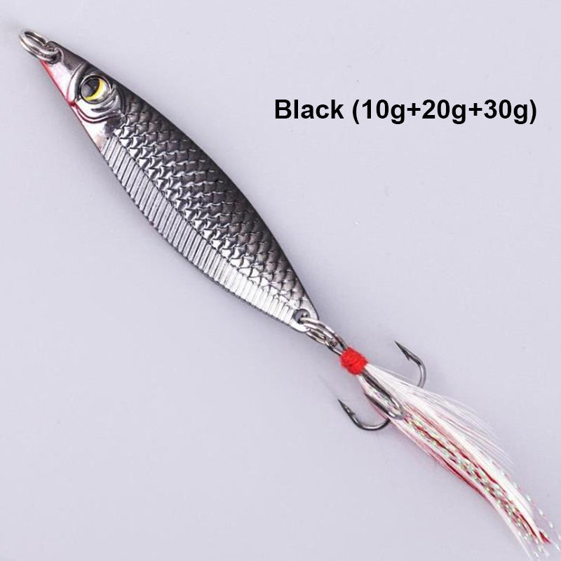 Skanto | Realistisk 3D flytende fiskebait sett med 3 krokker