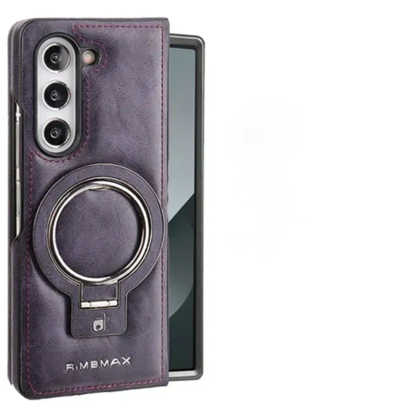 Skanto | Premium PU lær magnetisk deksel med stativ for Samsung Fold 3/4/5/6