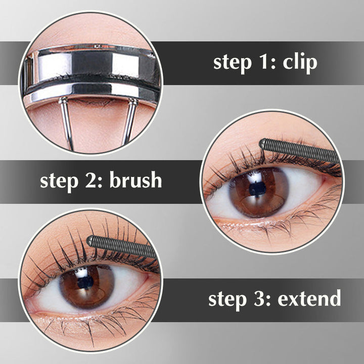 Skanto | 3D Curling Metall Vippebøyer Mascara - Vanntett & Langvarig