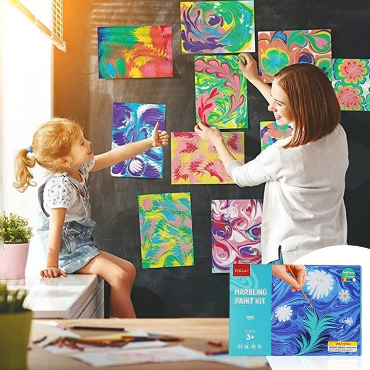 Skanto | Marmorering av akvarellmaling for kunst