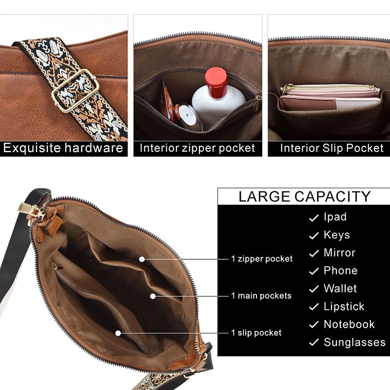 Skanto | Allsidig crossbody-veske i skinn for kvinner
