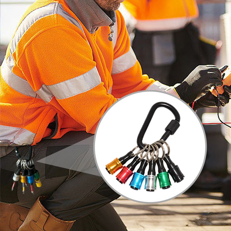 Skanto | 1/4" sekskantet skrutrekker bits-holder nøkkelringer