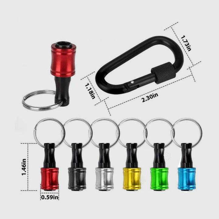 Skanto | 1/4" sekskantet skrutrekker bits-holder nøkkelringer