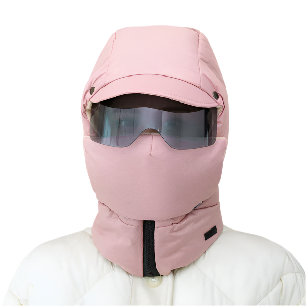 Vindbeskyttende ridemaske med briller | Skanto