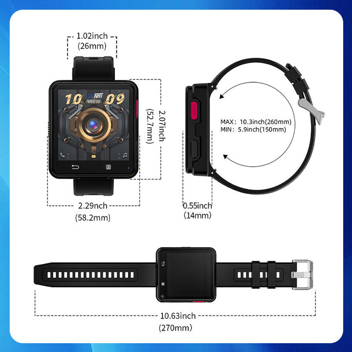 Skanto | Fashion Sports Smart Watch med doble kameraer