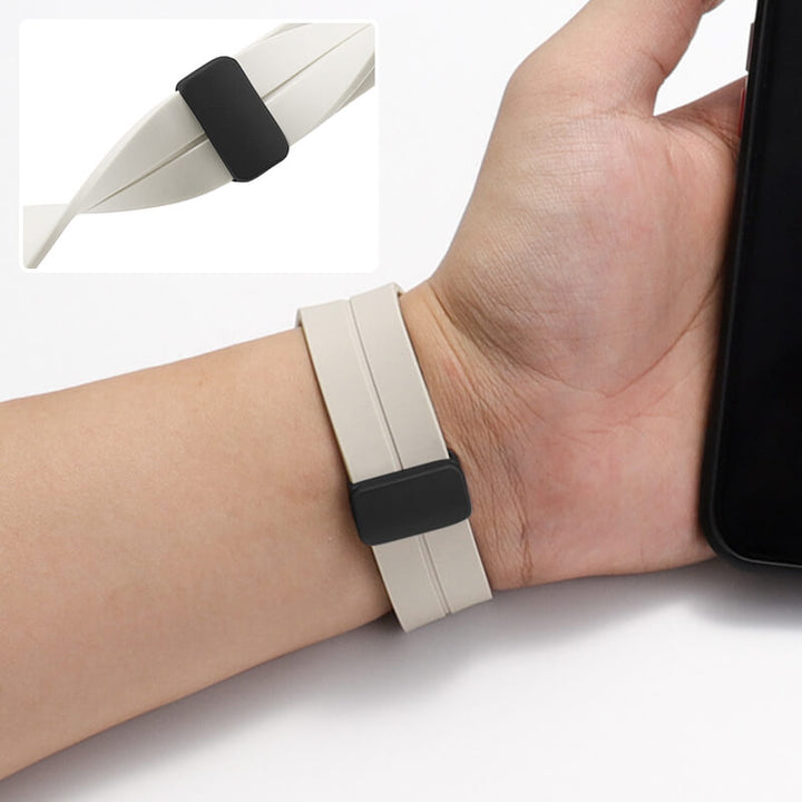 Skanto | Silikonarmbånd med magnetisk sammenleggbart spenne til iwatch
