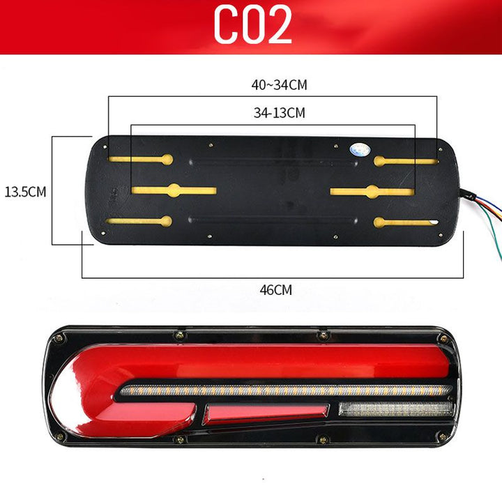 Skanto | 2 kraftige LED-baklys for lastebiler