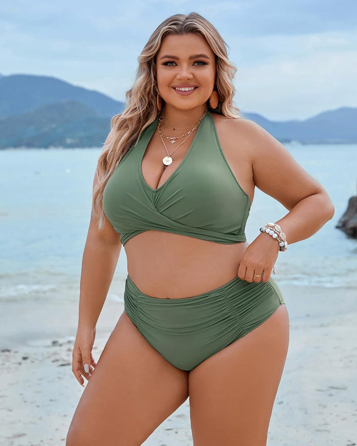 Skanto | Bikini sett med magekontroll og høy midje stil