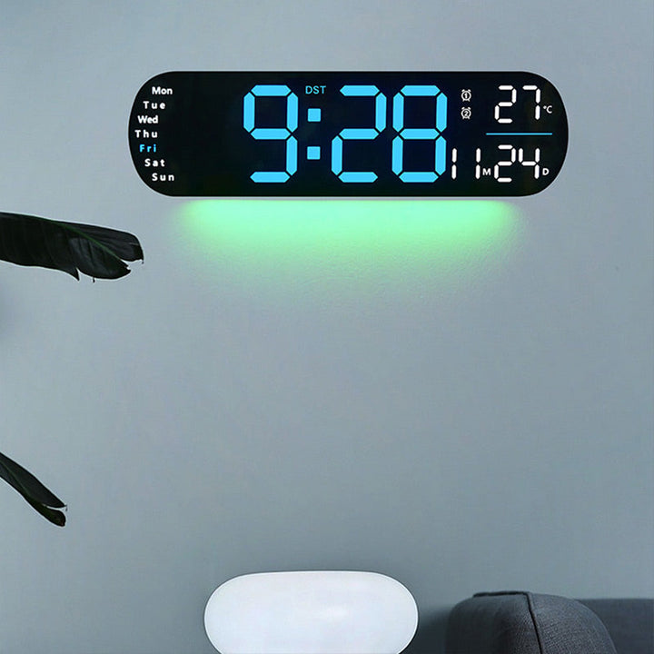 Skanto | Multifunksjonell Dekorativ LED Digital Veggklokke