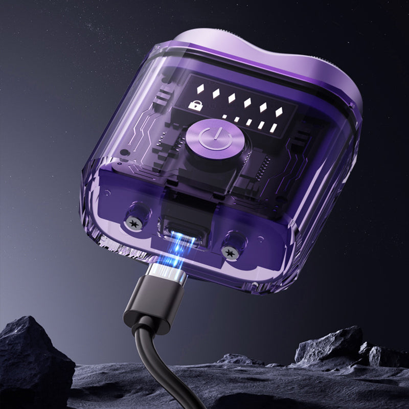 Skanto | Futuristisk gjennomsiktig mini elektrisk glatt barbermaskin