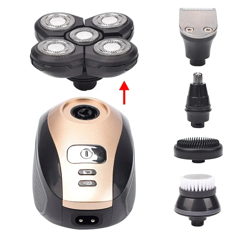 Skanto | 🔥 5-i-1 multifunksjonell 4D elektrisk barbermaskin