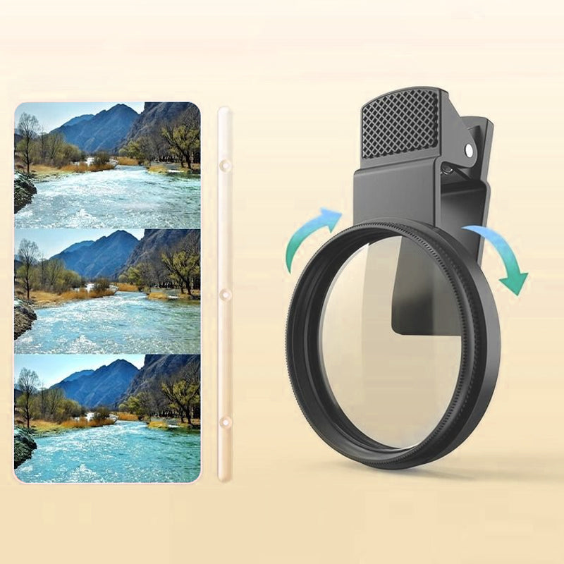 Skanto | Clip-On polarisasjonsfilter for mobiltelefoner