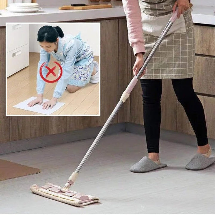 FlexiClean Gulvmopp med teleskopisk håndtak og mikrofiber | Skanto