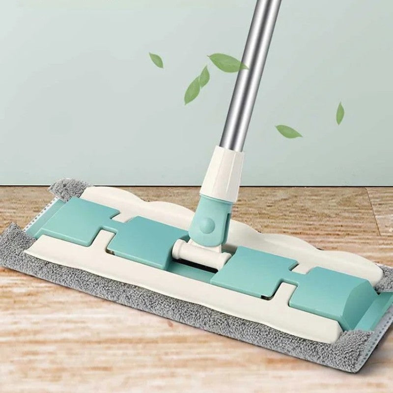 FlexiClean Gulvmopp med teleskopisk håndtak og mikrofiber | Skanto