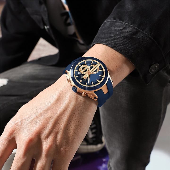 Skanto | 💎Stilig sportsklokke med lysende display, silikonrem og vanntett design💎