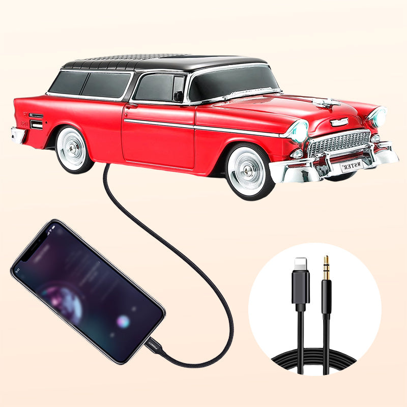 Skanto | Trådløs Bluetooth-høyttaler i retro-bilmodell