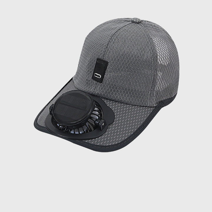 Pustende Baseball Cap med Solvifte | Skanto