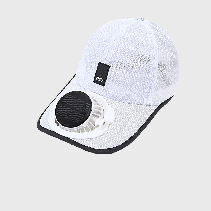 Pustende Baseball Cap med Solvifte | Skanto